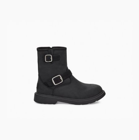 UGG Kinzey Weather Black Boots for Kids (RATI56324)